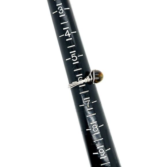 Handmade Round Stone Ring - Picture 6 of 6